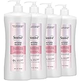 Suave Hydra Gloss Sulfate Free Conditioner with Glycolic Acid & Camellia Flower Oil for Hydrated, Smooth, Glossy Shine, 4 Count, 28 FL OZ