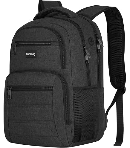 15.6 inch modernistic side zipper pocket anti-theft laptop backpack kadilong for Men, School Bookbag Gift for Teens Boys Student High School,College Computer Bag Business Anti Theft Sturdy Back Pack with USB Charger Fits Notebook, Black Stand Up Color:Candy Red best grip for grouper Its sleek design combined