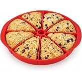 Mrs. Anderson's Baking Silicone Scone Pan, Non-Stick European-Grade Silicone