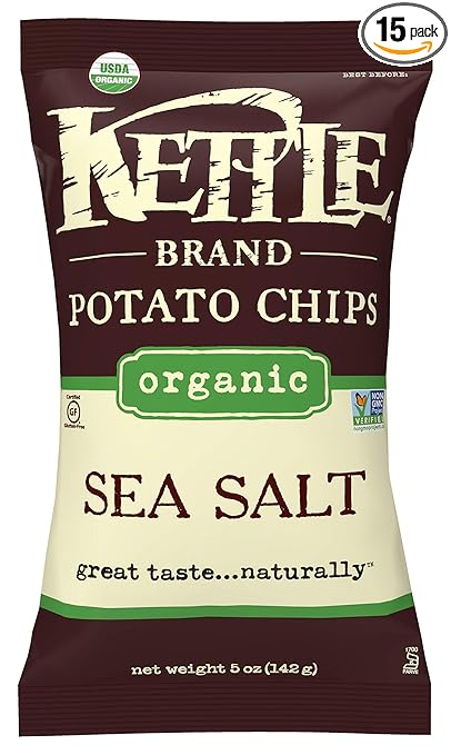 Kettle Brand Organic Potato Chips, Sea 