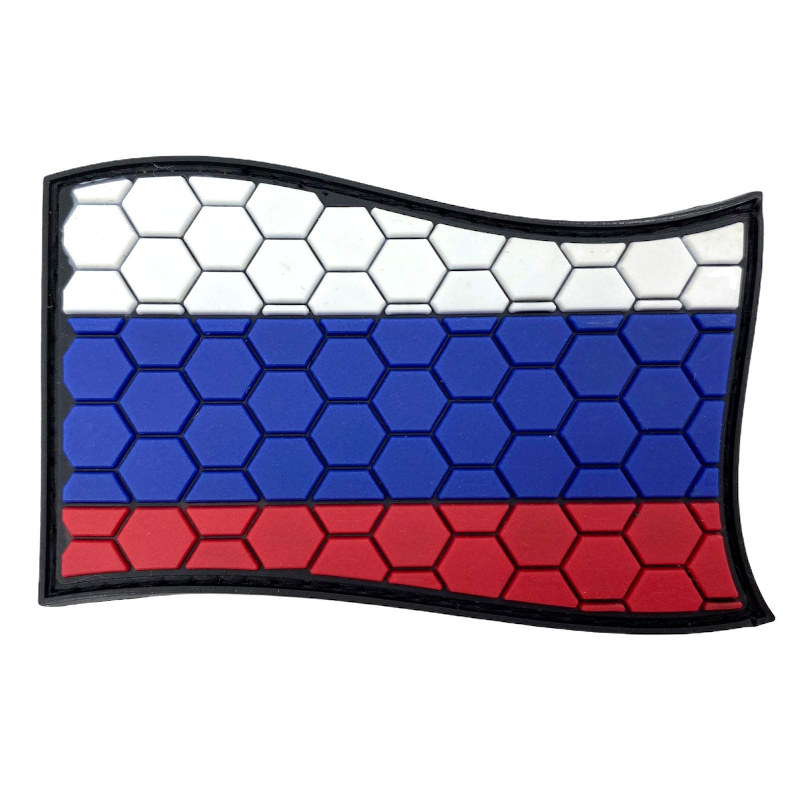 Russia Russian Honeycomb Flag Airsoft PVC Morale Cosplay Team Patch