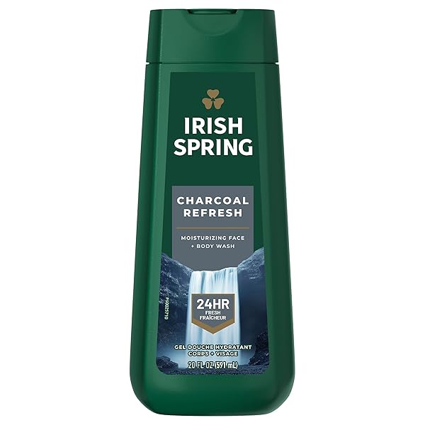 IRISH SPRING CHARCOAL REFRESH BODY WASH FOR MEN, 591 ML