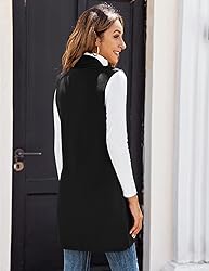 Beyove Women's Soft Sleeveless Open Front Cardigan