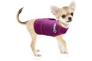 Zeaxuie Baby-Use-Grade Dog Anxiety Vest, Breathable Dog Jacket Wrap for Thunderstorm, Travel, Fireworks, Vet Visits- Calming Coat for Small, Medium & Large Dogs-S-Purple