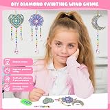 Dikence 5D Diamond Art Wind Chimes Kit for Kids 6-12, Sun Catcher Craft view 3
