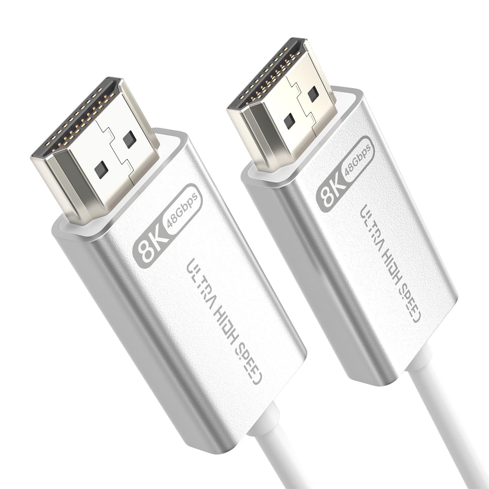 Photo 1 of huaham 10K 8K HDMI 2.1 Cable Fiber Optic 50ft, HDMI Cable Super Flexible 48Gbps, 8K60Hz & 4K120Hz, Support eARC, Dolby, HDCP 2.2&2.3, HDR 10, Compatible with Blu-ray Roku LG PS5 PS4 Xbox RTX