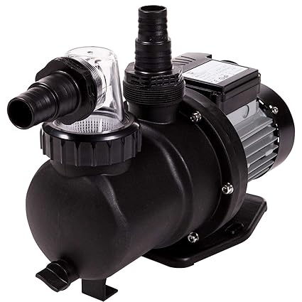 Anaterra Poolpumpe, Vorfilter für Schwimmbecken, Zubehör für Sandfilteranlage, Schwimmbadpumpe 250 W, 7 m³ / h