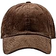 Newhattan Solid Corduroy 100% Cotton Vintage Unisex Baseball Adjustable Polo Trucker Cap Hat