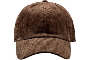 Newhattan Solid Corduroy 100% Cotton Vintage Unisex Baseball Adjustable Polo Trucker Cap Hat