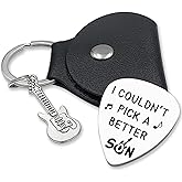 JCHCAMRY I Couldn't Pick A Better Son,Stainless Steel Engraving Guitar Pick accessories Gift for Friend Brother Musician Guitar Player Birthday Christmas Thanksgiving Graduation Adult Gifts(Son)