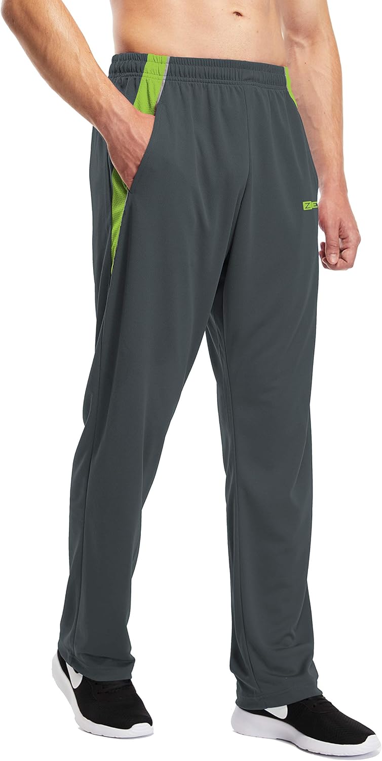 1994Fashion Mens Sweatpants Open-Bottom Workout Jogger Pant with Pockets: Clothing