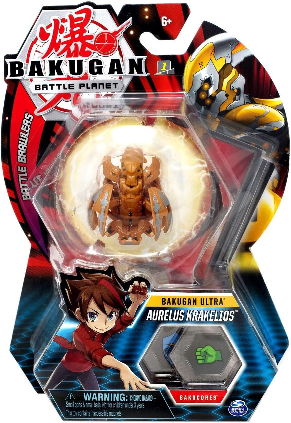 Bakugan Ultra, Aurelus Krakelios, 3inch Tall Collectible
