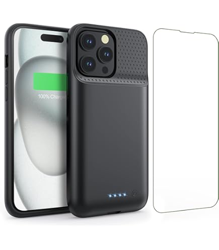 Amazon.com: Battery Case for iPhone 15 Pro Max,Powerful 8600mah