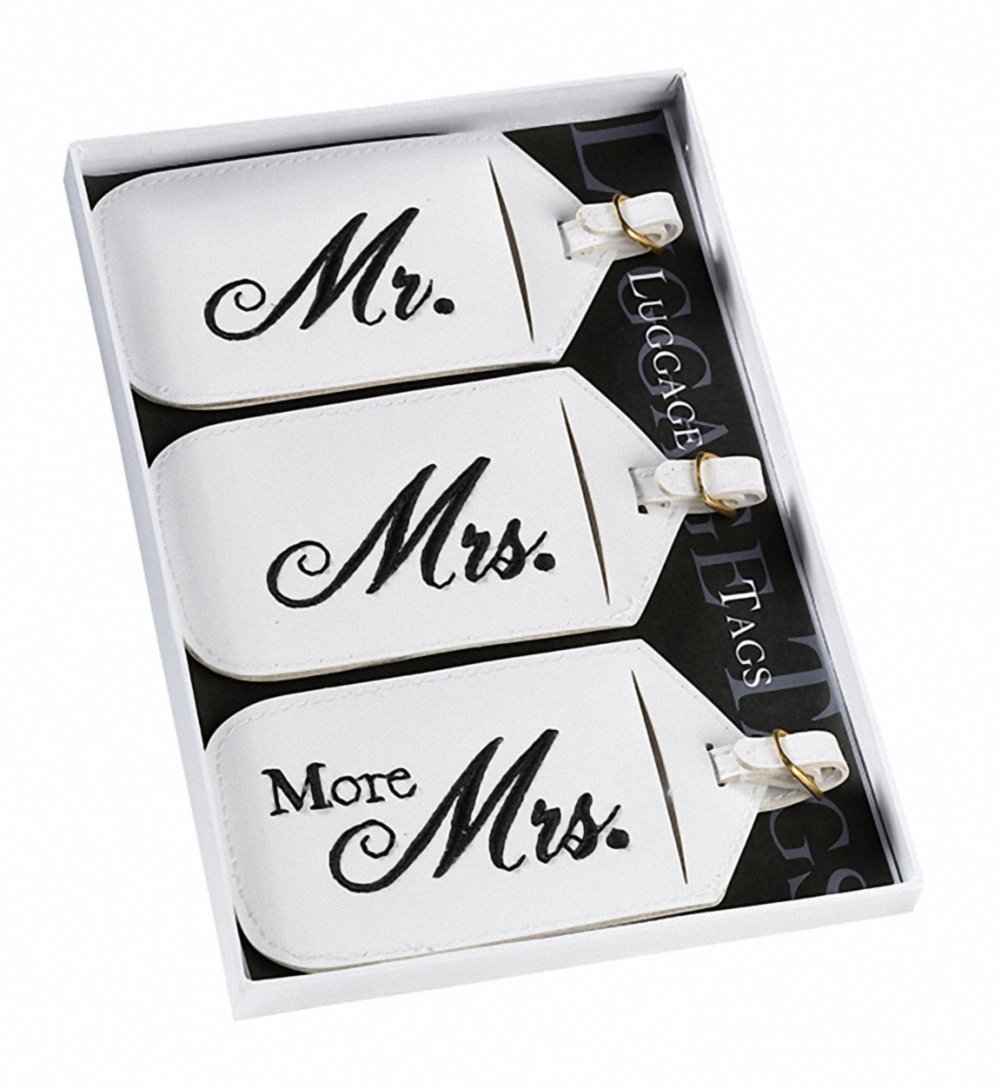 Lillian Rose Mr. and Mrs. Luggage Tags, Set of 3