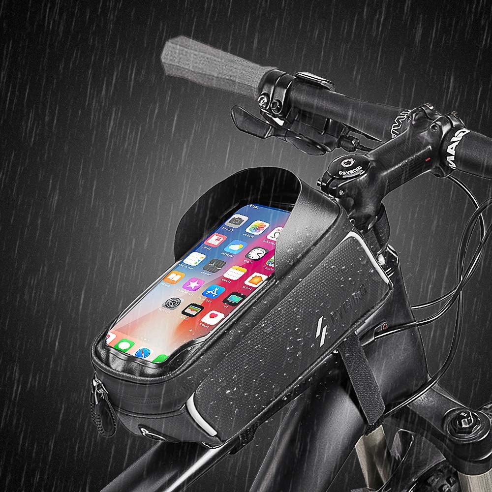 Reflektierend Fahrrad Oberrohrtasche für Smartphone unter