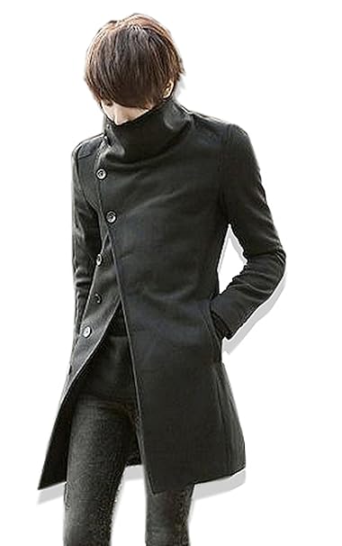 Amazon ロングコート メンズ スプリングコート ロング丈 コート