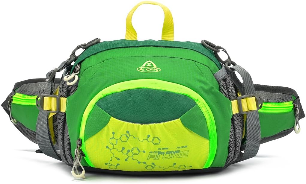 Vandrere Hiking Cycling Waist Pack Outdoor Water Resistant Lumbar Pack Backpack for Camping (Green)