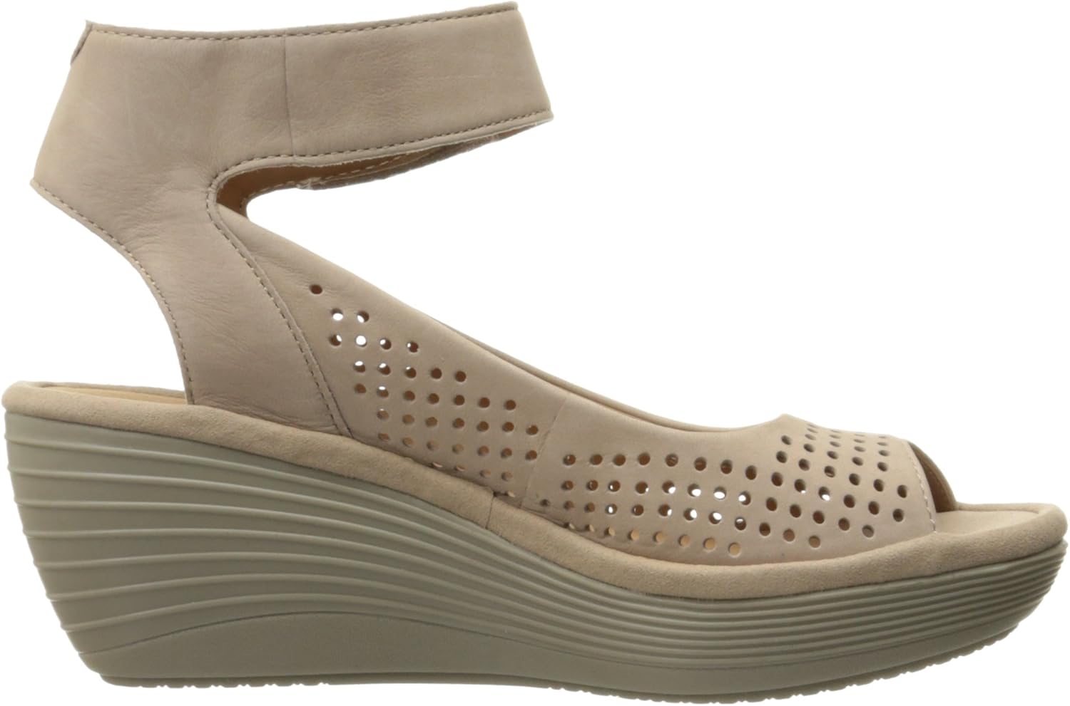 clarks reedly salene womens wedge sandals