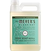 MRS. MEYER'S CLEAN DAY Liquid Dish Soap Refill, Basil, 48 fl. oz