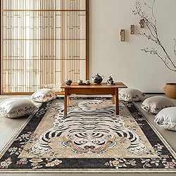 Pphcpx Tibetan Tiger Rug for Living Room 6x9 ft
