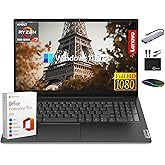 Lenovo V15 Business Laptop Premium, 15.6” FHD Display, Lifetime MS Office, 8-Core AMD Ryzen 7 7730U, 40GB RAM, 1.5TB Storage (1TB SSD + 500GB Ext), Wi-Fi 6, RJ-45 NumPad, MarxsolAccessory, Win 11 Pro