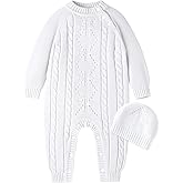 Booulfi Baby Boy's Christening Baptism Outfits Suit with Hat，Cross Detail