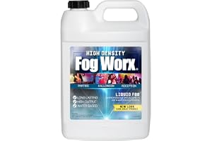 FogWorx Extreme High Density Fog Juice Gallon - Long Lasting, High Output, Odorless Water Based Fog Machine Fluid - for 400 Watt to 1500 Watt Machines