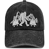 Dalqanth Bigfoot Hat for Men Women, Funny Embroidered Big Foot Baseball Cap