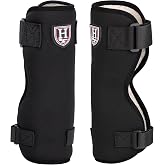 Harrison Howard Horse Stall Sore Boots, Leg Protection for Fetlock &amp; Pastern, Fleece Lined Boots for Wound Care, Pair