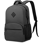 OZCHIN Backpack With Combination Lock, Double Sealed Zipper Classics Carbon Lined Travel Backpack Great Gifts for Men Women (Black)