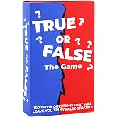 Gift Republic True or False Trivia - 100 Question Card Game. Easy Play for 2+ Players. Ideal for Parties, Game Nights &amp; Travel. Fun Family &amp; Friends Game