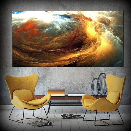 Nimcg Stile Di Arte Astratta Colore Irreale Pittura Murale