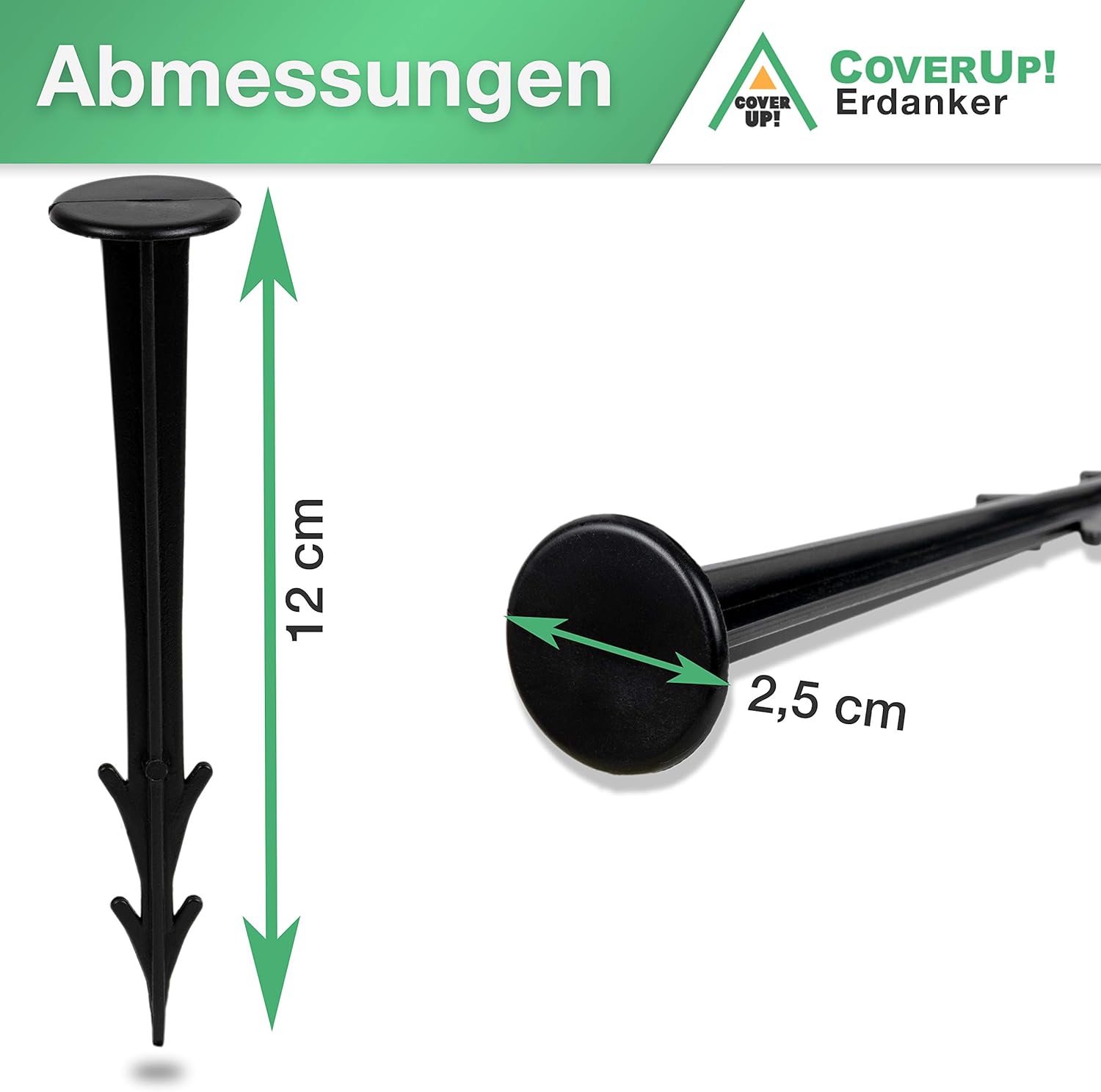 set de 50 o 20 Anclaje para fieltro contra malas hierbas estaca de