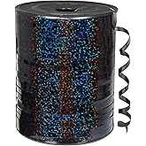 500 Yard Black Curling Ribbon, Black Shiny Curling Ribbons for Gift Wrapping, Thin Craft Balloon Ribbons String for Balloons, Gift Wrap Bows Ribbon for Birthday Party Christmas Halloween Decorations