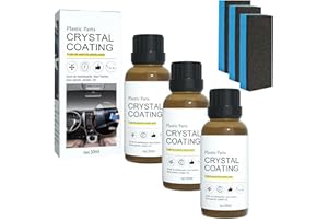 3Pcs Crystal Coating for Car, Plastic Parts Crystal Coating, Cristal para PlaStico Del Carro for Car, Great Gloss Protection,