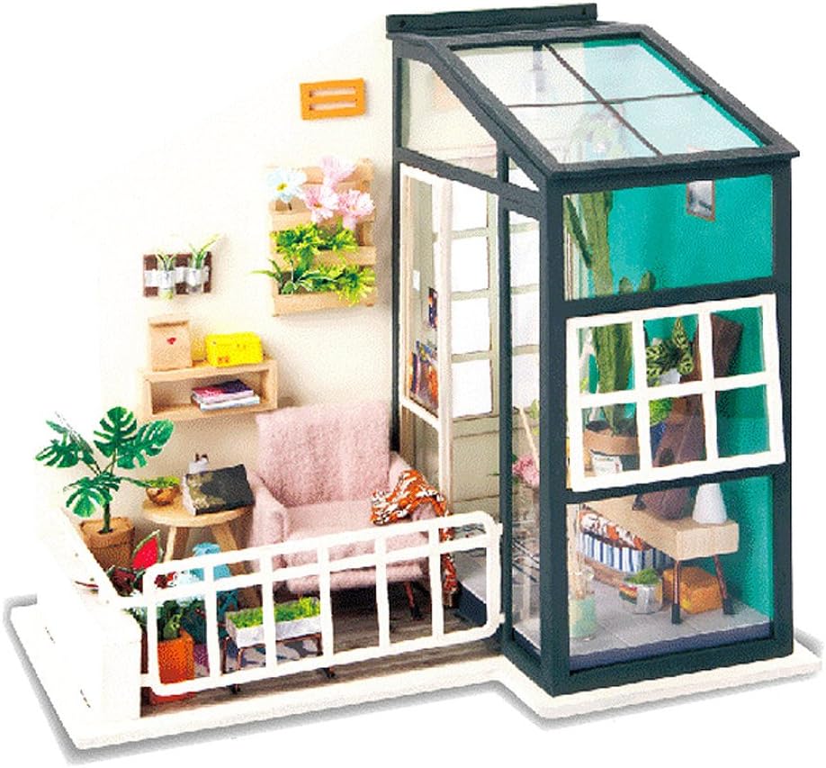 Amazon Moin Moin ドールハウス ミニチュア 手作りキット セット ペーパークラフト スローライフシリーズ 南の島の小さなコテージ プラモデル 通販