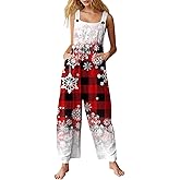Valentines Jumpsuit for Women Heart Print Wide Leg Jumpsuits Cotton Linen Overalls Sleeveless Spaghetti Strap Romper