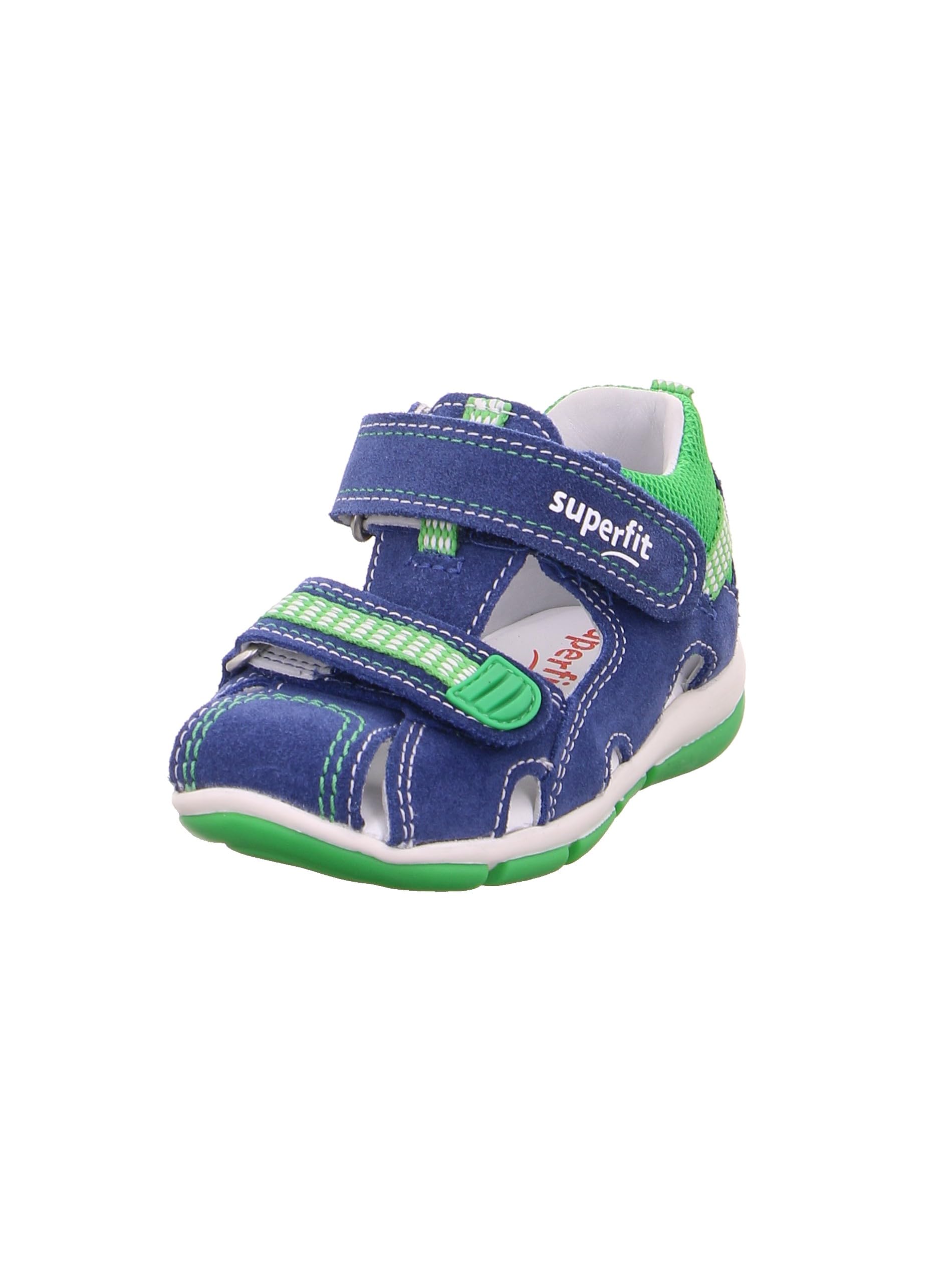 Superfit Boys' Freddy Sandals, Blue Green 8000, 4.5 UK
