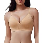 LIIJOO Wireless Full Coverage Seamless Bra, Supportive Lift, Wide Straps, Smoothing Back, Everyday Comfort