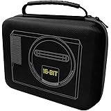 Carrying Case for Sega Genesis Mini 2019 and Accessories - 9 x 3.5 x 7.8 Inches, Black with Grey Trim