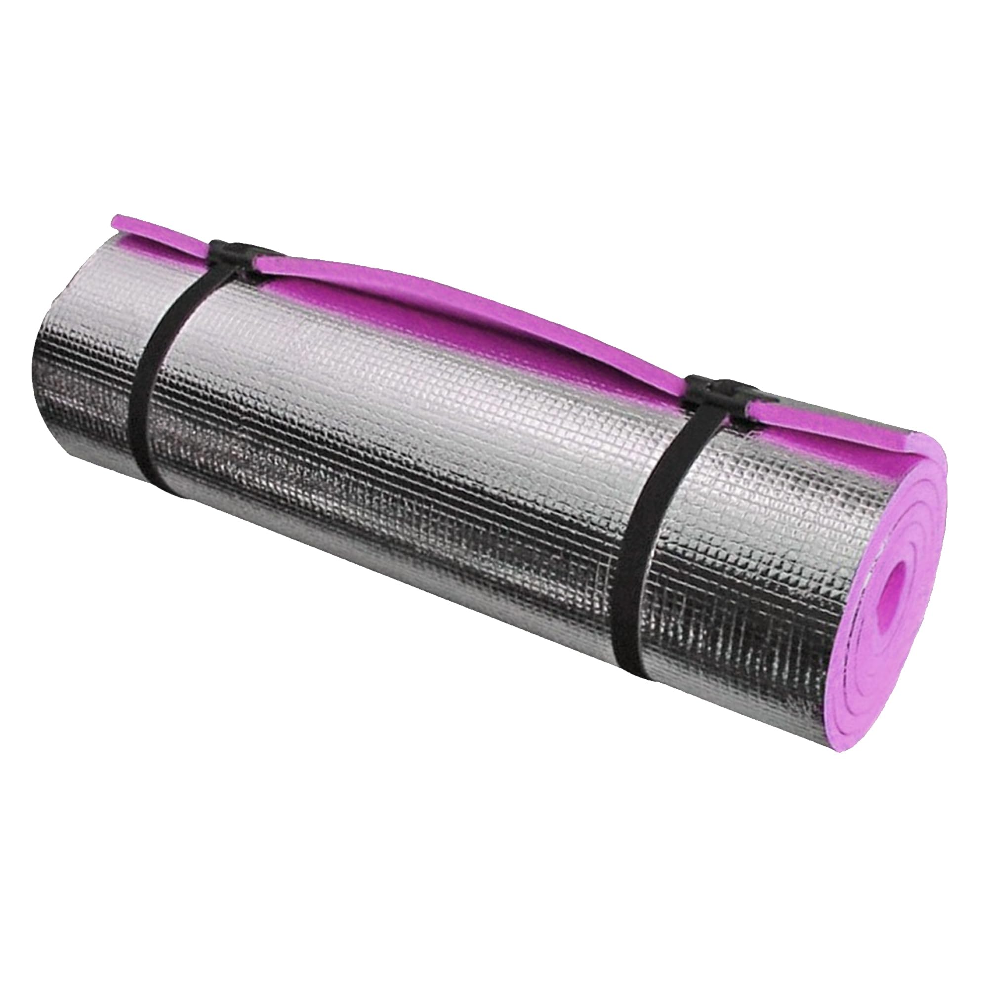 1ABOVE Yoga & Camping Roll Mat - Waterproof Insulated Roll Up Foam Camp Mattress with Elasticated Straps, Lightweight & Durable Ideal for Camping, Fishing, Festival & Exercise (180x50x06cm) (PINK)