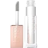 Maybelline Lifter Gloss, Lip Gloss with Hyaluronic Acid, Pearl | Silver Pearl Clear Lip Color, Hydrating, Non-Sticky and High Shine Formula for Plumper Looking Lips
