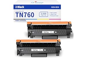 (New Chip) TN760 Toner Cartridges for TN760 TN-760 TN730 Toner Compatible with DCP-L2550DW HL-L2350DW MFC-L2750DW MFC-l2710DW