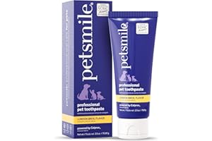 Petsmile Professional Pet Toothpaste for Cats & Dogs - Only VOHC Accepted Toothpaste - Clinically Proven to Control Plaque & 
