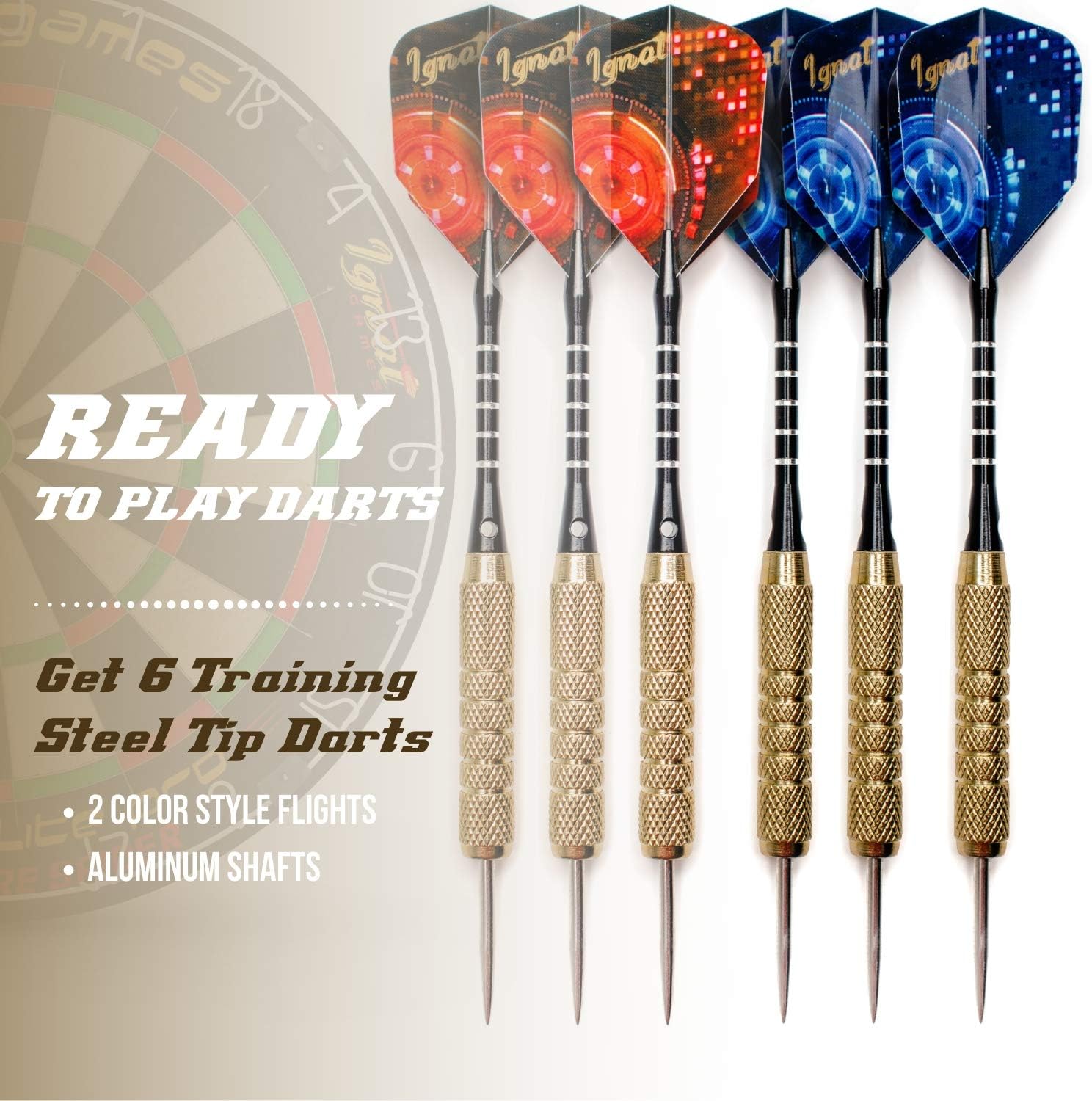 Professional Dart Board Set - Bristle/Sisal Tournament Dartboard with Complete Staple-Free Ultra Thin Wire Spider + 6 Steel Tip Darts + Darts Measuring Tape + Darts Guide (Assassin Elite Pro) : Sports & Outdoors