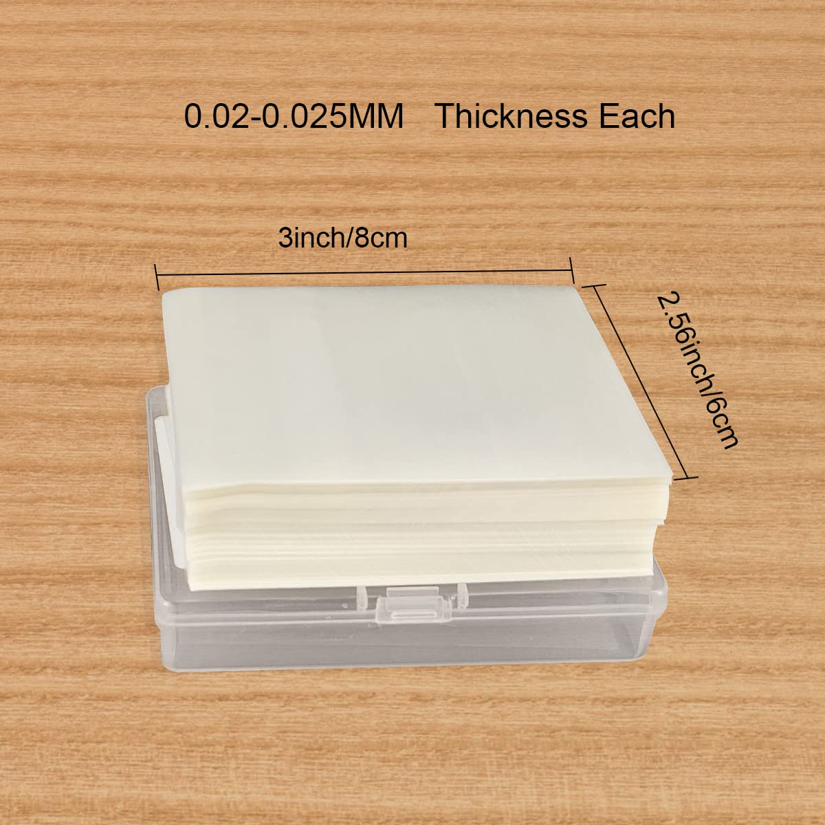 1000 Pieces Glutinous Rice Paper Edible Rice Paper Wafer Papers Edible Candy Wrappers 2.36x3.15 inch