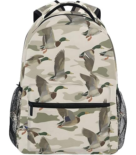 Jucciaco Duck Camo Camouflage Backpack with Lunch Bag for Boys Girls, Travel School Backpack Set : Electronics