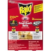 Raid Double Control Small Roach Baits Plus Egg Stopper 0.63 Ounce (Pack of 1)