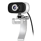 GUCEE HD96 1080P Webcam with Tripod Ready Base (Tripod Not Included), Web Camera HD Microphone Wide Angle USB Plug and Play, Widescreen Calling Recording for Skype, for Win 7/8/10, Apple Mac OS X