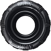 KONG Extreme Tires Natural Rubber Chew Toy, for Medium/Large Dogs | Durable Treat-Dispensing Tire Toy for Chewing &amp; Fetch, Great for Indoor &amp; Outdoor Play with Your Dog